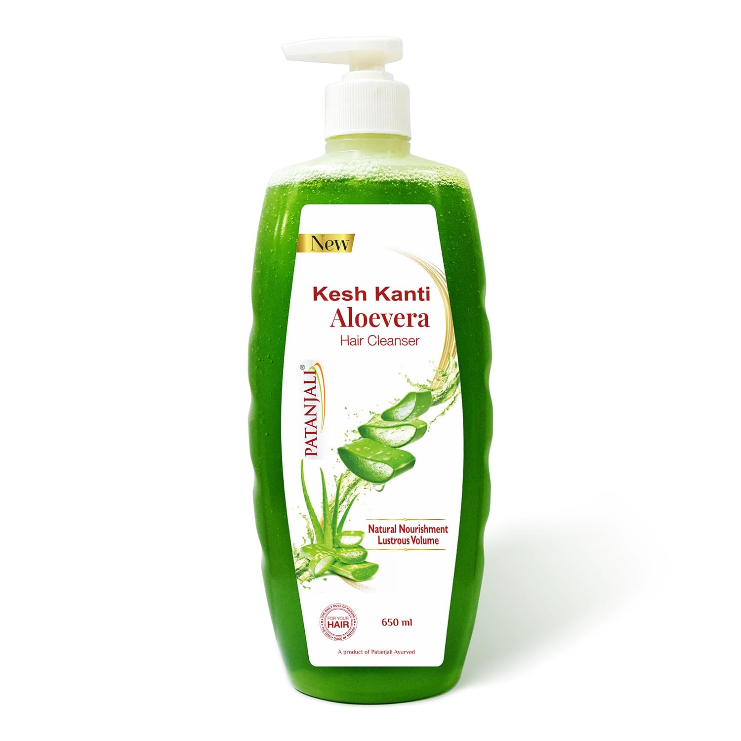 Buy Patanjali Kesh Kanti Aloevera Hair Cleanser 650 Ml, Natural